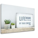  Motivaciona slika na platnu life begins (moderne slike sa) Cene