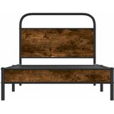  Okvir kreveta bez madraca dimljena boja hrasta 90x190 cm drveni | shoptok.hr
