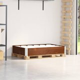 vidaXL Paletni okvir rjav 120x80 cm trdna borovina Cene
