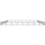  Ograda za pse s 36 panela crna 100 x 50 cm čelik obložen prahom | shoptok.hr