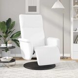 vidaXL Masirni ležalnik Bela 71 x 90 x 105 cm Umjetno usnje | Shoptok.si