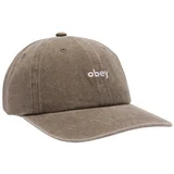 Obey Kape s šiltom Pigment lowercase 6 panel stra Zelena