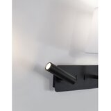 Nova Luce Bela/mat črna aluminijasta stenska svetilka z upogljivo konstrukcijo Savona – | Shoptok.si