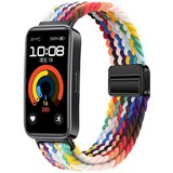 INF združljiv z huawei band 8/9/10 - najlonska pletena magnetna zapestnica multicolor, (5000113931) | Shoptok.si