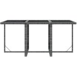  7-dijelni vrtni blagovaonski set sivi od poliratana Siva 163 cm table length | shoptok.hr