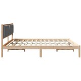  Konstrukcija postelje z vzglavjem Temno siva 200 x 200 cm, (5000084311) | Shoptok.si