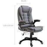 Uredska stolica od umjetne kože antracit | shoptok.hr