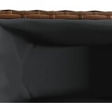  Vrtna sadilica s kotačima 3 posude smeđa 107x32x38 cm poliratan | shoptok.hr
