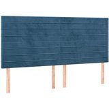 Krevet box spring s madracem LED tamnoplavi 200x200 cm baršun | Eponuda.com