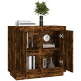  Komoda boja dimljenog hrasta 80 x 34 x 75 cm konstruirano drvo | shoptok.hr