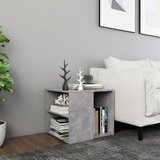  Bočni stolić siva boja betona 50 x 50 x 45 cm konstruirano drvo | shoptok.hr