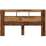  LED uzglavlje boja drva 180x18,5x103,5 cm konstruirano drvo | Eponuda.com