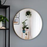  Baltica Design - Zidno ogledalo TINY BORDER, prečnik 60 cm, zlatno | Eponuda.com