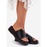EVENTO Ladies Platform Slippers With Decorative Detail Black Linosea | ePonuda.com