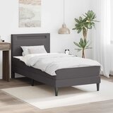 Okvir za krevet Siva 100 x 200 cm Umjetna koža - Siva 100 x 200 cm Cijene
