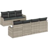  8-dijelni vrtni set sofa s jastučićima svjetlosive boje poli ratan 2-sjedalna vrtna sofa s jastučićima svjetlosive boje poli ra | shoptok.hr