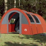 vidaXL Šator za 4 osobe sivo-narančasti 483x340x193 cm taft 185T cijene