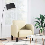 vidaXL Sofa fotelja s naslonima za ruke krem 54 cm umjetna koža Cijene