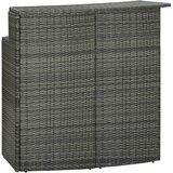 The Living Store Vrtni barski stol sivi 120 x 55 x 110 cm od poliratana | shoptok.hr