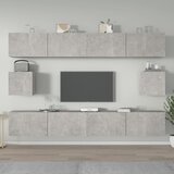 The Living Store Komplet TV omaric 6-delni betonsko siv inženirski les - Komplet TV Omaric, (21373912) Cene