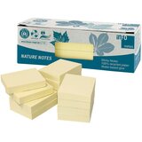 Blok samoljepljiv 40x50mm 12x100L Nature Global Notes 5653-11box žuti | shoptok.hr