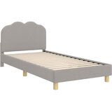 Krevet za djecu s uzglavljem Svjetlosiva 80x200 cm Bouclé | shoptok.hr