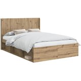  Krevetna konstrukcija s pohranom i uzglavljem Hrast artisan | Eponuda.com