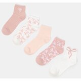 Sinsay Rebraste čarape s pamukom i motivom mašnica 5 pack | shoptok.hr