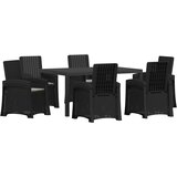  Vrtni set za objed 7 kom. Antracit i Svjetlosiva PP | shoptok.hr