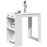 vidaXL Barska miza bela 102x70x103,5 cm inženirski les Cene