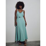 Fasardi Maxi dress on hangers olive green | Shoptok.si