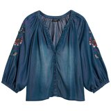 Desigual Bluza plavi traper / crvena / bijela | shoptok.hr