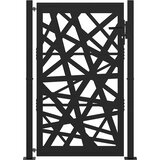  Vrtna vrata crna 100x150 cm čelična svjetlosna dizajna | Eponuda.ba