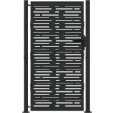 vidaXL Vrtna vrata Crna 105 x 175 cm Čelik s praškastim premazom | shoptok.hr