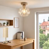 Brilagi LED plafonsko svetlo RETRO GLASS 1xE27/60W/230V prečnik 18 cm bež/prozirno | Eponuda.com