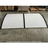 Nadstrešnica 200x100 crna providna 5mm leksan | Eponuda.com