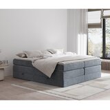 Maison de Rêve Temno siva boxspring postelja s prostorom za shranjevanje/brez vzglavja 140x200 cm Juniper – | Shoptok.si