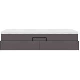  Krevet s madracem i skladištem Siva 90 x 200 cm Lažna koža | shoptok.hr