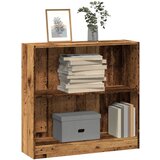 vidaXL Knjižna omara starinski les 80x24x76 cm inženirski les Cene
