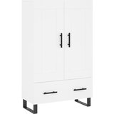 Maison Chic Visoka omara - Komoda - Predalnik bela 69,5x31x115 inženirski les, (21716619) | Shoptok.si