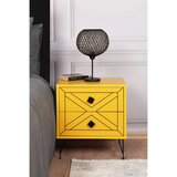 Hanah home Noćni ormarić, Žuta boja | shoptok.hr
