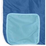  Dječji krevet na kat s tunelom plavi 90x200 cm masivna borovina | shoptok.hr