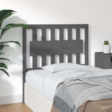  Posteljno vzglavje sivo 95,5x4x100 cm trdna borovina, (20643950) | Shoptok.si