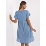 Italy Moda Dress-MO-SK-1005.67-Blue | Shoptok.si