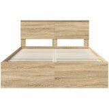  Krevetna konstrukcija s uzglavljem Sonoma hrast 140 x 200 cm | shoptok.hr
