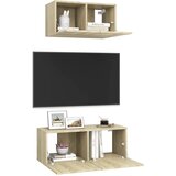  2-dijelni set TV ormarića boja hrasta sonome konstruirano drvo | Eponuda.com