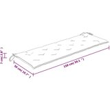  Jastuk za vrtnu klupu višebojni 150 x 50 x 7 cm tkanina Oxford | shoptok.hr