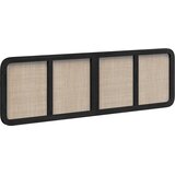  Uzglavlje s uzglavljem Crna 180 x 55 x 3 cm Ratan | Shoptok.si