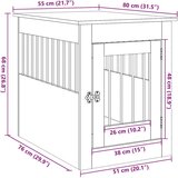vidaXL Namještaj za sanduk za pse Artisan hrast 55x80x68 cm | shoptok.hr
