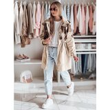 DStreet Kurtka damska przejściowa parka FERIPARKA ciemnobeżowa | Shoptok.si